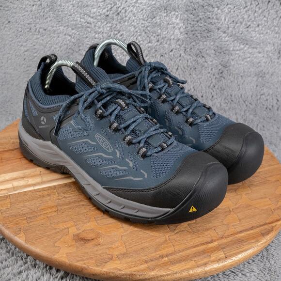 Keen Women's Detroit Low Steel Toe Utility Work Shoes Navy/Black Size 9.5 M - Picture 1 of 10